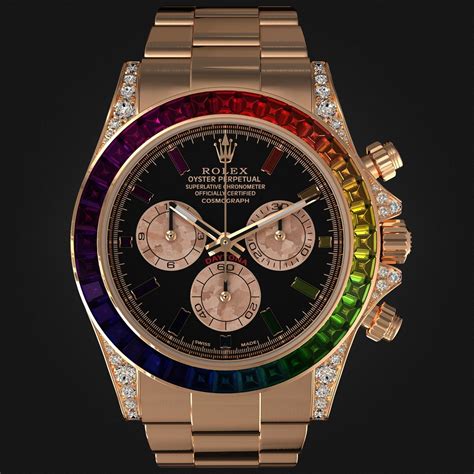 rolex rainbow daytona models